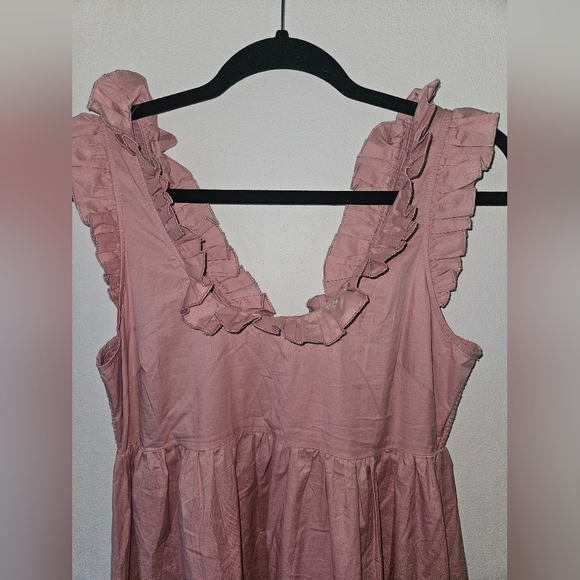 Hatch Maternity Ruffle Trim Maxi Length Dress O/s - Picture 2 of 6